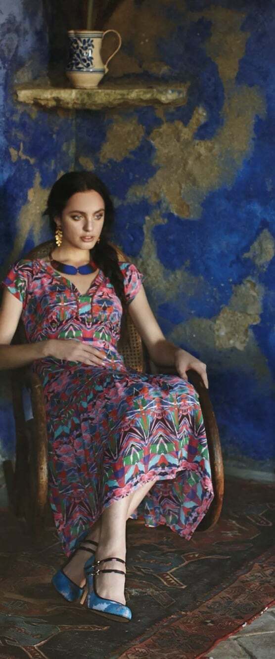 Vanessa Virginia from Anthropologie Womenโs 0 Beaded Mural Maxi Dress C75
